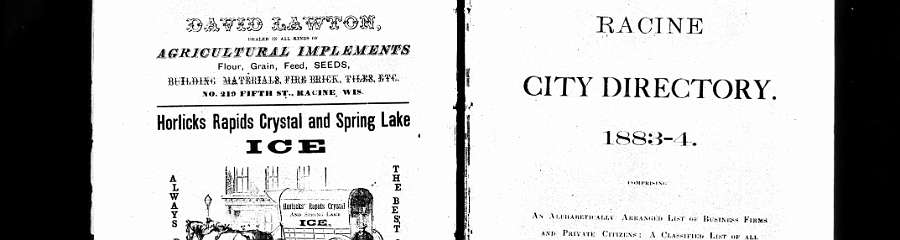 Racine City Directory 1883